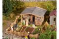 Schrebergarten mit Gartenhaus