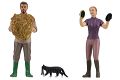 Pferdepfleger und Katze