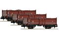 3tlg. Guterwagen Set Kohle